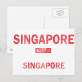 Carte Postale Singapour Designs Singapour (Devant / Derrière)