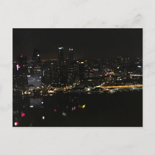 Carte postale Singapour Skyline #4 (Devant)