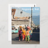 Carte postale Singaraja Bali Indonésie Balinaises  (Devant / Derrière)