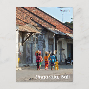 Carte postale Singaraja Bali Indonésie Balinaises 