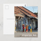 Carte postale Singaraja Bali Indonésie Balinaises  (Devant / Derrière)