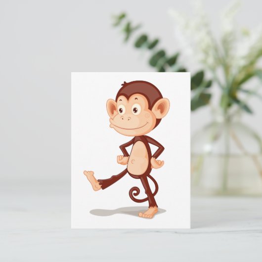 Carte Postale Singe (Debout devant)