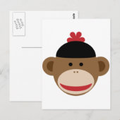 Carte Postale singe (Devant / Derrière)