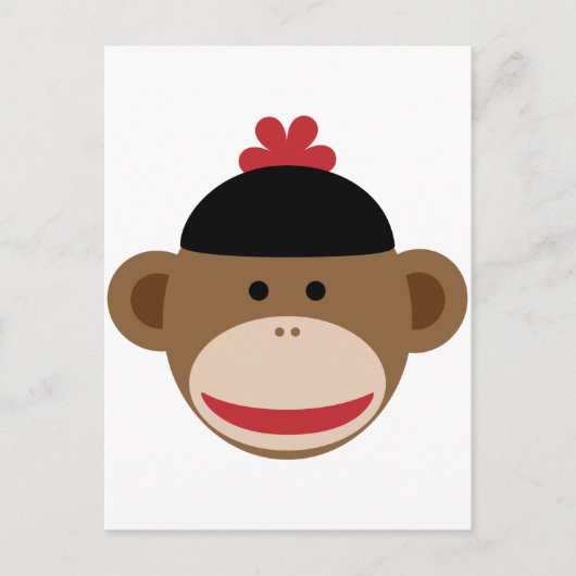 Carte Postale singe (Devant)