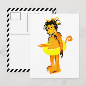 Carte Postale singe (Devant / Derrière)