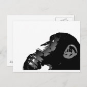 Carte Postale singe (Devant / Derrière)