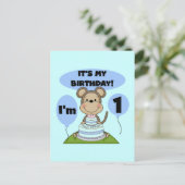 Carte Postale Singe Anniversaire Garçon 1er (Debout devant)
