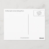 Carte Postale singe araignée (Dos)