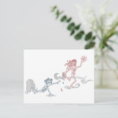Carte Postale singe attrapeur de soleil (Debout devant)