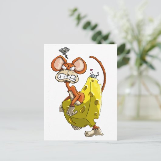 Carte Postale Singe au fromage (Debout devant)