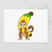 Carte Postale Singe avec banane (Devant)
