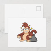 Carte Postale Singe avec des lunettes de soleil (Devant / Derrière)