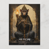 Carte Postale Singe avec torche (Devant)