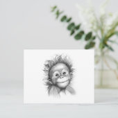 Carte Postale Singe - Baby Orang devant le G-121 2016 (Debout devant)