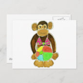 Carte Postale Singe bikini (Devant / Derrière)