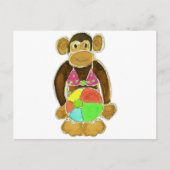 Carte Postale Singe bikini (Devant)