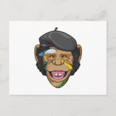 Carte Postale Singe comme peintre (Devant)