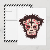 Carte Postale singe crâne de sucre (Devant / Derrière)