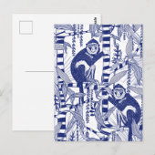 Carte Postale Singe dans la jungle (Devant / Derrière)