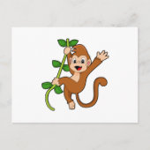 Carte Postale Singe dans la jungle (Devant)