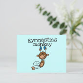 Carte Postale Singe de la gymnastique (Debout devant)