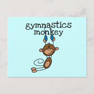 Carte Postale Singe de la gymnastique