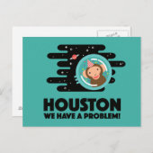 Carte Postale Singe de l'espace (Devant / Derrière)