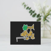 Carte Postale singe de pêche drôle (Debout devant)