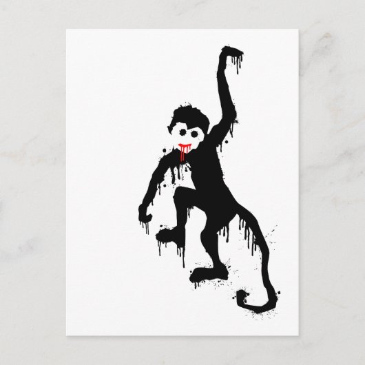 Carte Postale singe dripz (Devant)