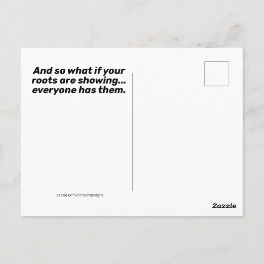 Carte Postale Singe Drôle Avec Un Mauvais Abris De Cheveux En Pl (Dos)