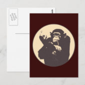 Carte Postale Singe effronté (Devant / Derrière)