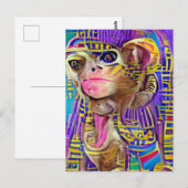 Carte Postale Singe égyptien Jigsaw (Devant / Derrière)