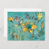 Carte Postale Singe et maman (Devant / Derrière)