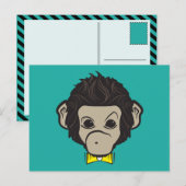 Carte Postale singe identica (Devant / Derrière)
