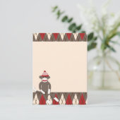 Carte Postale Singe Jacquard (Debout devant)