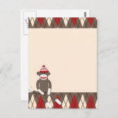 Carte Postale Singe Jacquard (Devant / Derrière)