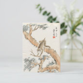 Carte Postale Singe japonais (Debout devant)