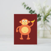 Carte Postale Singe orange (Debout devant)
