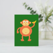 Carte Postale Singe orange (Debout devant)