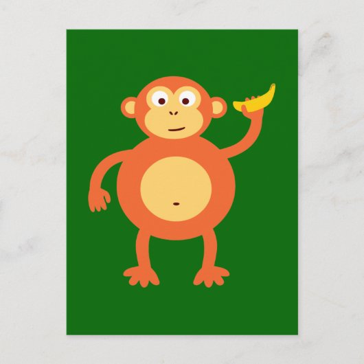 Carte Postale Singe orange (Devant)