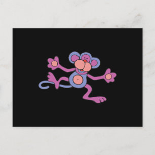 Carte Postale singe pourpre