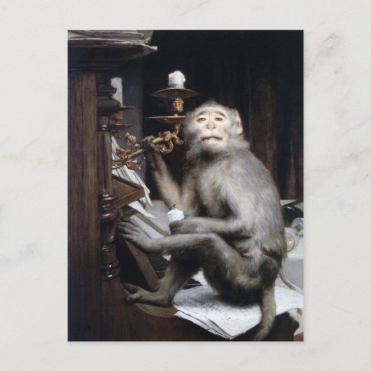 Carte Postale Singe souriant (Devant)