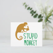 Carte Postale Singe Stupide (Debout devant)