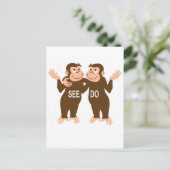 Carte Postale Singe Voir Monkey Do (1) (Debout devant)