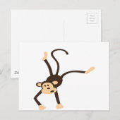 Carte Postale Singe volant (Devant / Derrière)