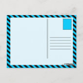 Carte Postale singe volant : montgolfière (Dos)