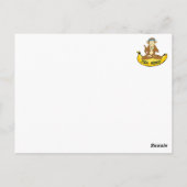 Carte Postale Singe yoga (Dos)