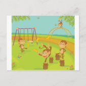 Carte Postale Singes (Devant)