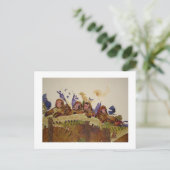 Carte Postale Singes affamés dans le grenier (Debout devant)