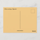 Carte Postale Singes Patas en Ouganda (Dos)